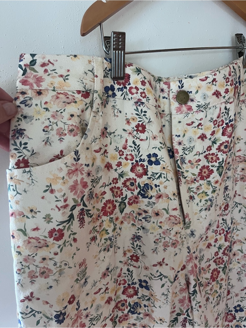 Cider Cream Floral Wide-Leg Pants - Picture 5 of 6